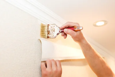 Pose de papier peint à Chamblac — revêtements muraux et toiles de verre